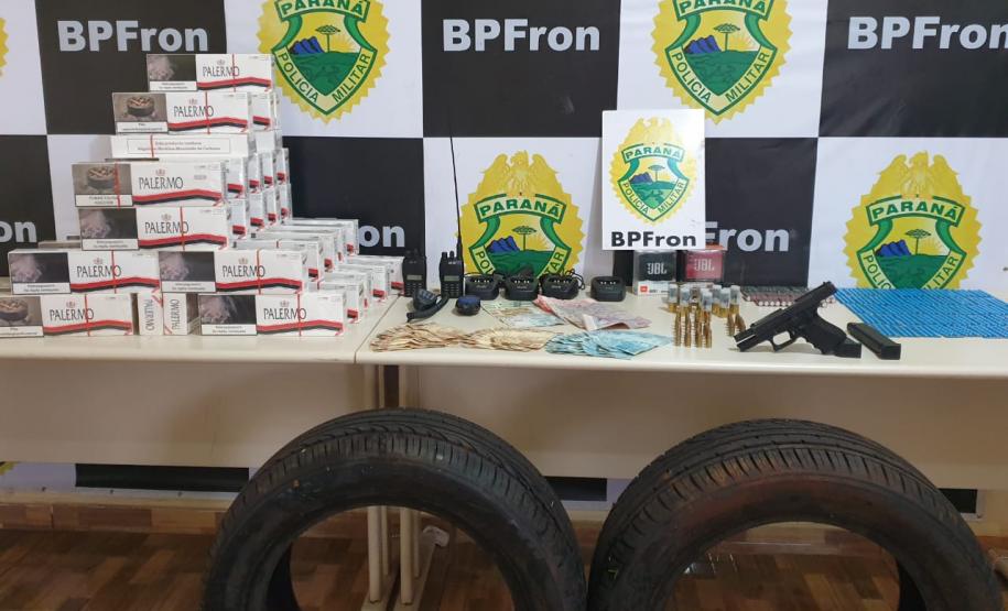 BPFron faz diversas apreensões em Guaíra, no Oeste do estado; homem é preso