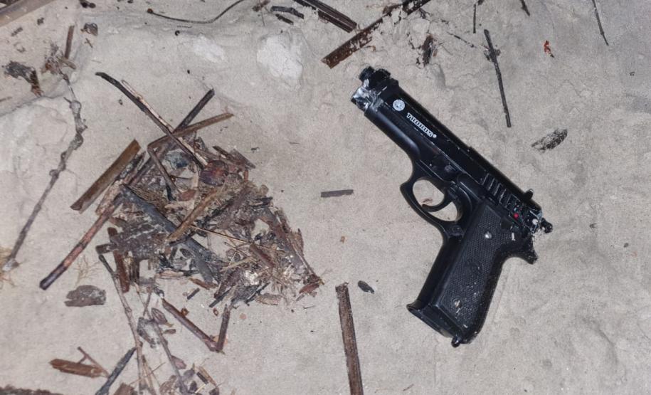 Tentativa de roubo a policial militar termina com adolescente apreendido em Matinhos, no Litoral do estado