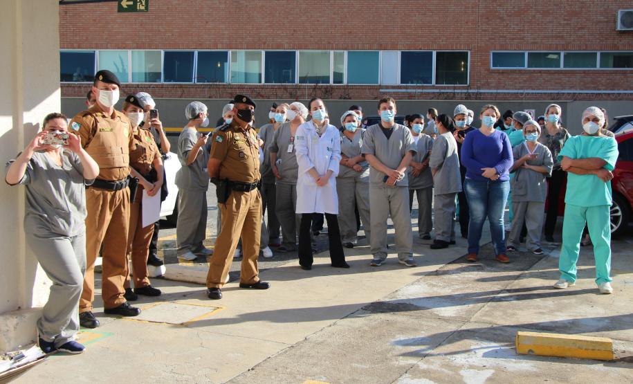 Visita 23ºBatalhão e Banda de Música ao Hospital Vitória