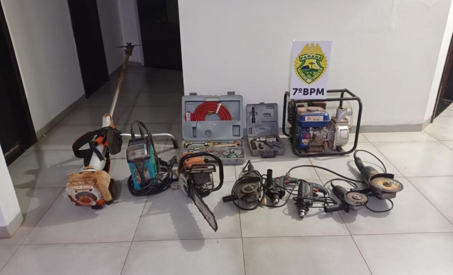 Em Goioerê (PR), PM prende homem e recupera objetos furtados