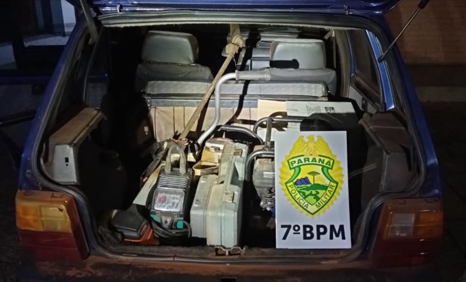 Em Goioerê (PR), PM prende homem e recupera objetos furtados