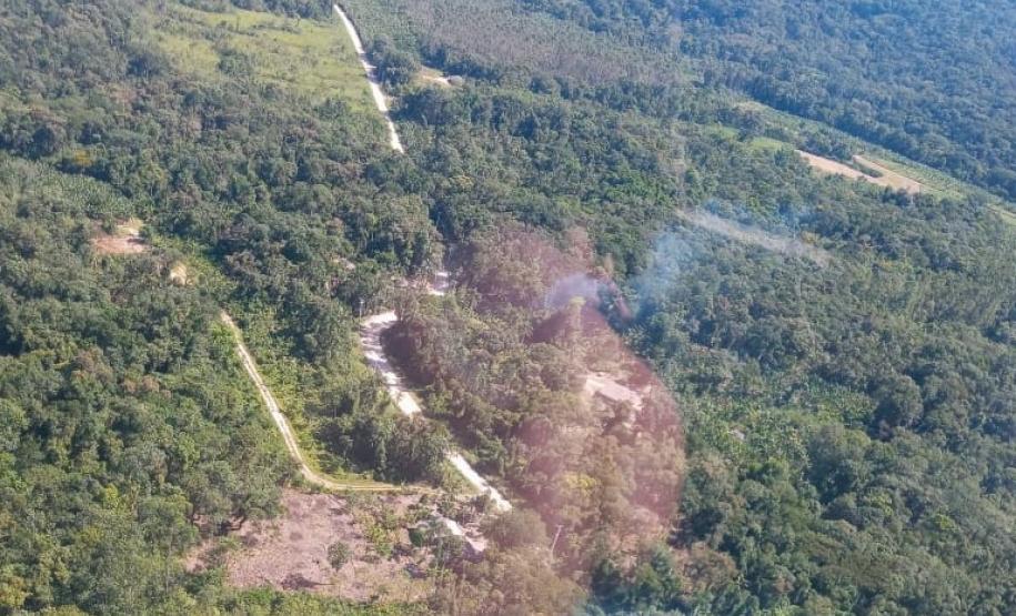 Polícia Ambiental identifica 13 pontos com corte de vegetação nativa em Guaratuba (PR)