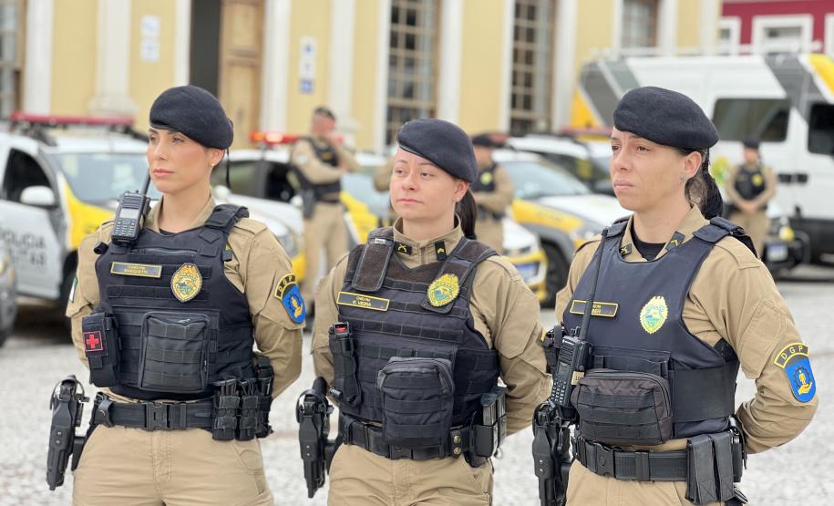 As unidades especializadas da PMPR foram mobilizadas para apoiar as forças locais e reforçar áreas estratégicas