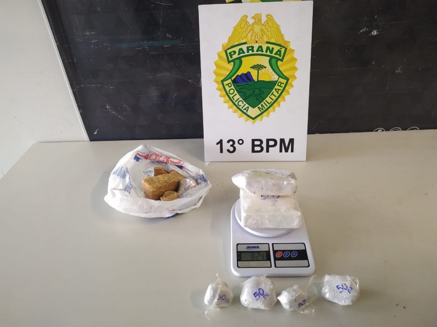 Após denúncia, PM prende homem e apreende mais de 1,4 quilos de drogas e armas em Curitiba