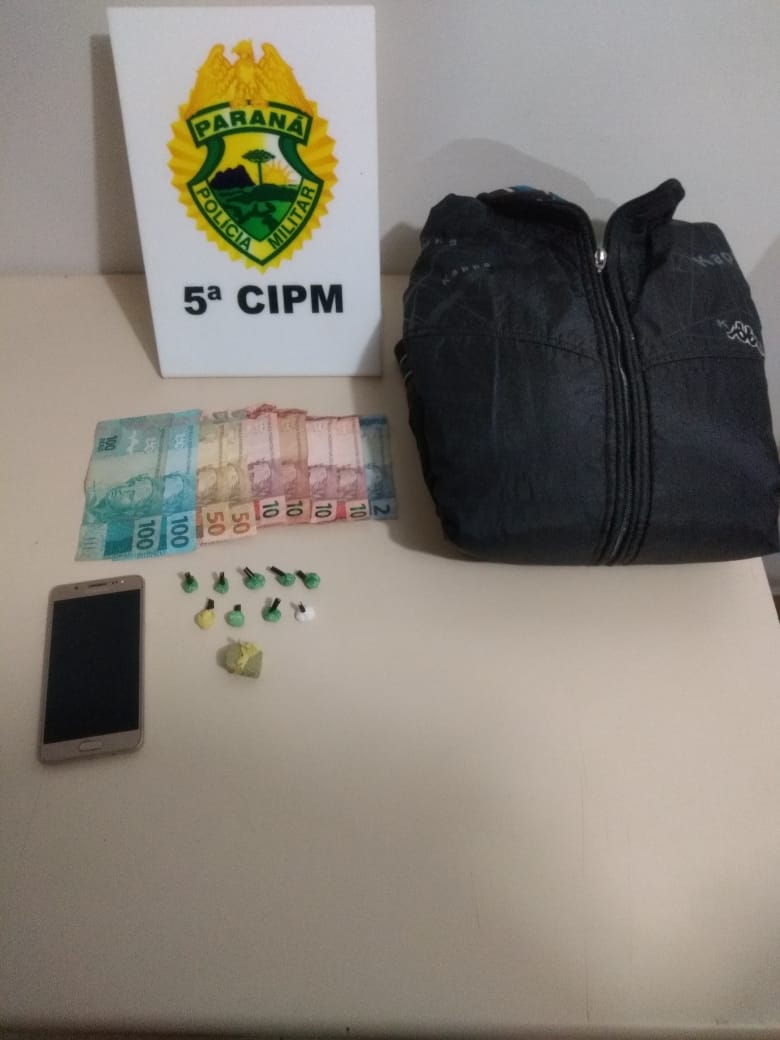 Em situações distintas, PM encaminha sete pessoas e apreende porções de drogas no Noroeste do estado