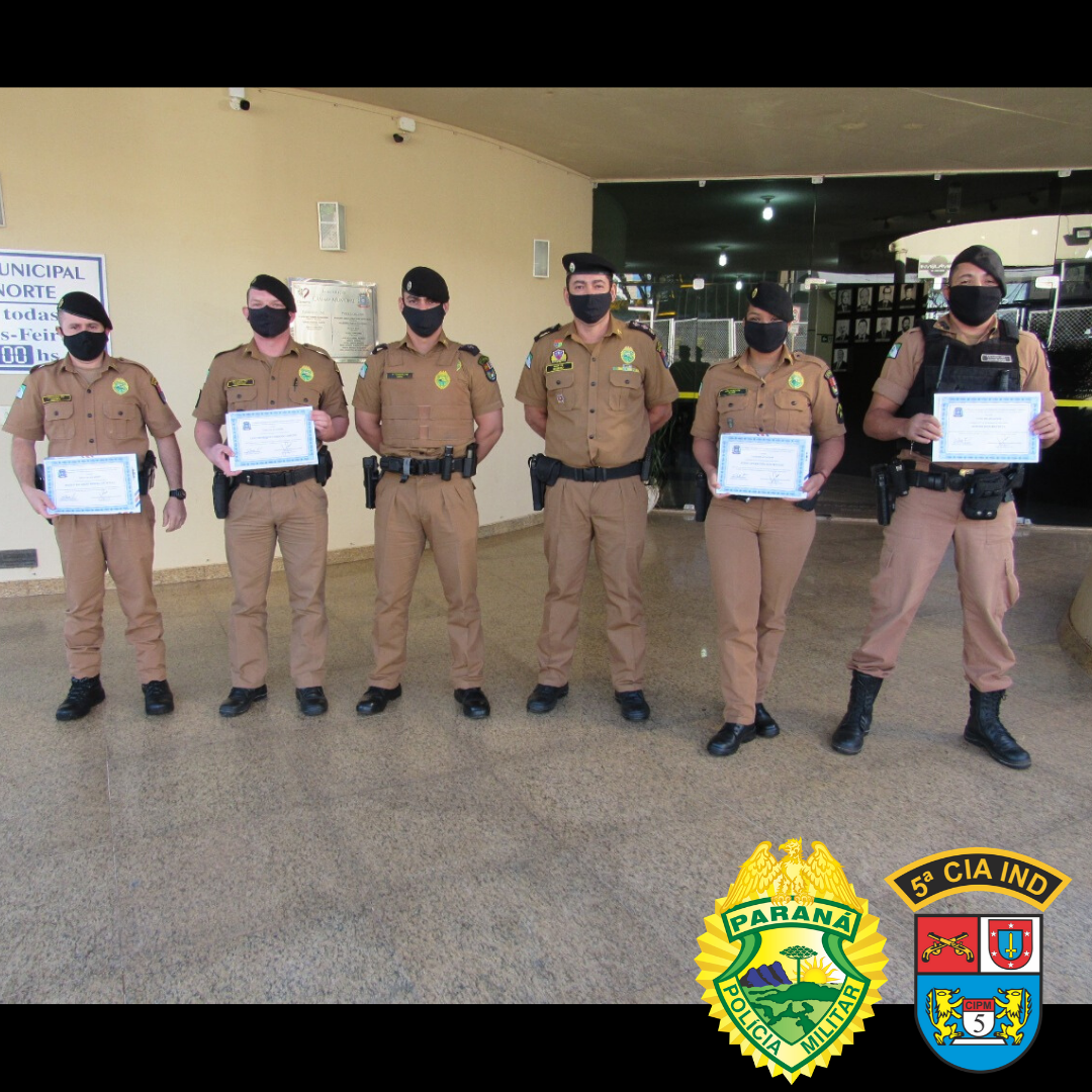 Policiais militares recebem homenagem da Câmara Municipal de Cianorte