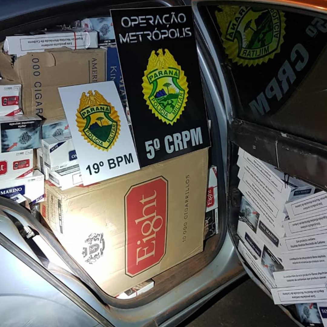 Batalhão da PM apreende contrabando, relógios e armas de fogo pela Operação Metrópólis
