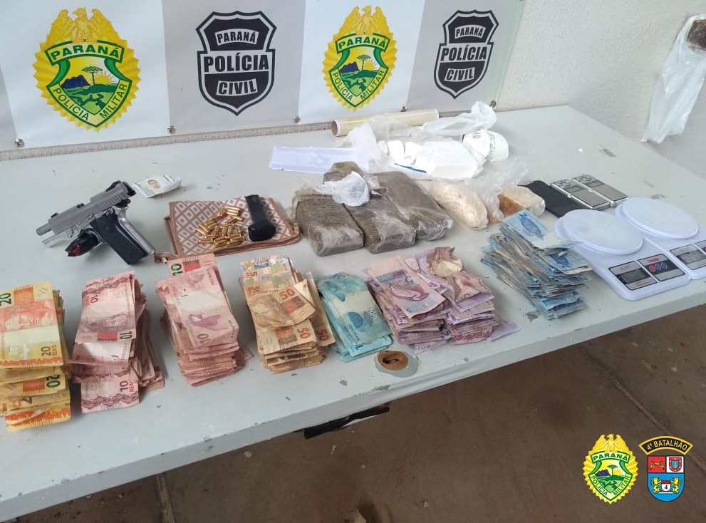 PM de Maringá encaminha três homens por envolvimento com o tráfico de drogas