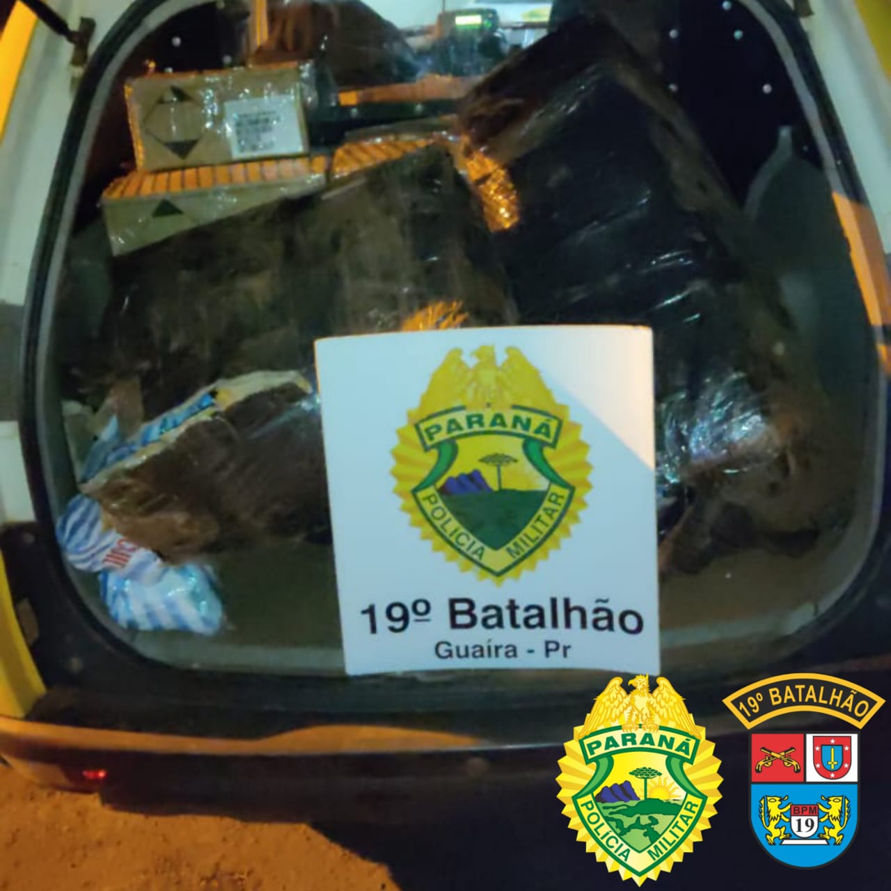 Cigarros e eletrônicos contrabandeados são apreendidos pela PM na região Oeste do PR
