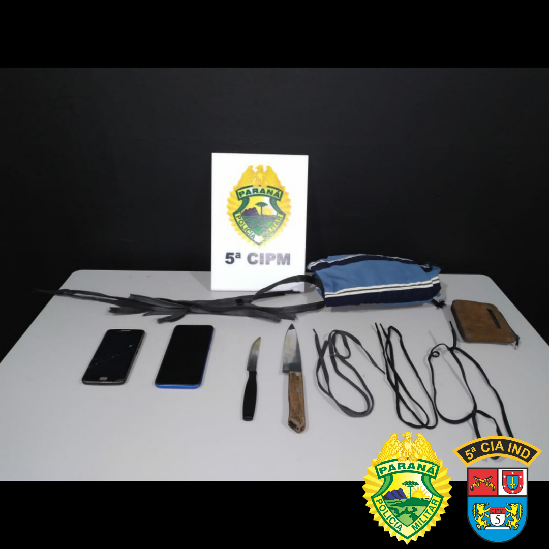 Ação rápida da PM de Cianorte (PR) resulta na prisão de trio e impede roubo a residência