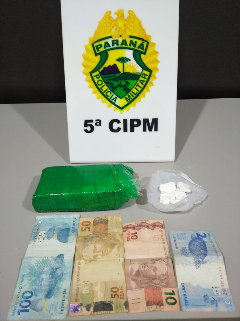 Ações distintas da PM resultam na prisão de duas pessoas por tráfico de drogas em Cianorte, no Noroeste do estado