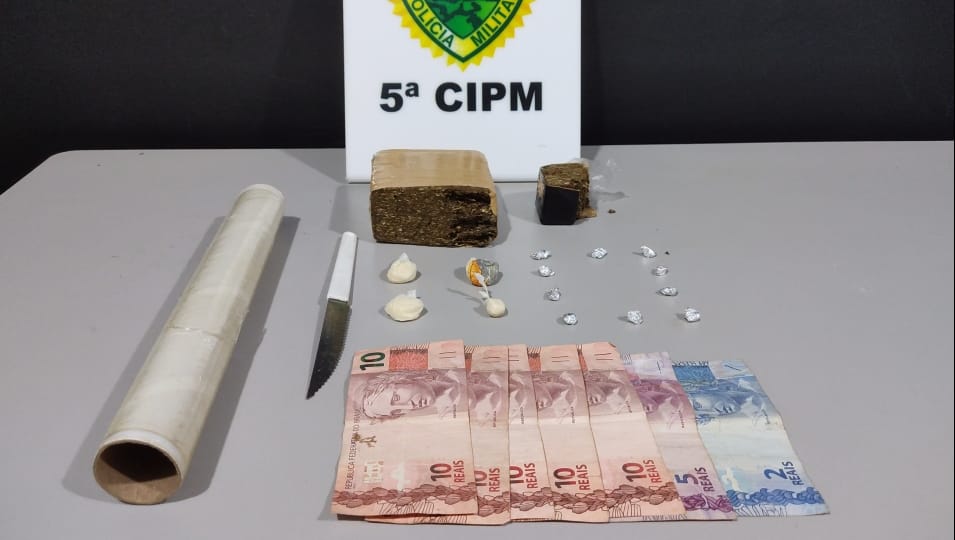 Ações distintas da PM resultam na prisão de duas pessoas por tráfico de drogas em Cianorte, no Noroeste do estado