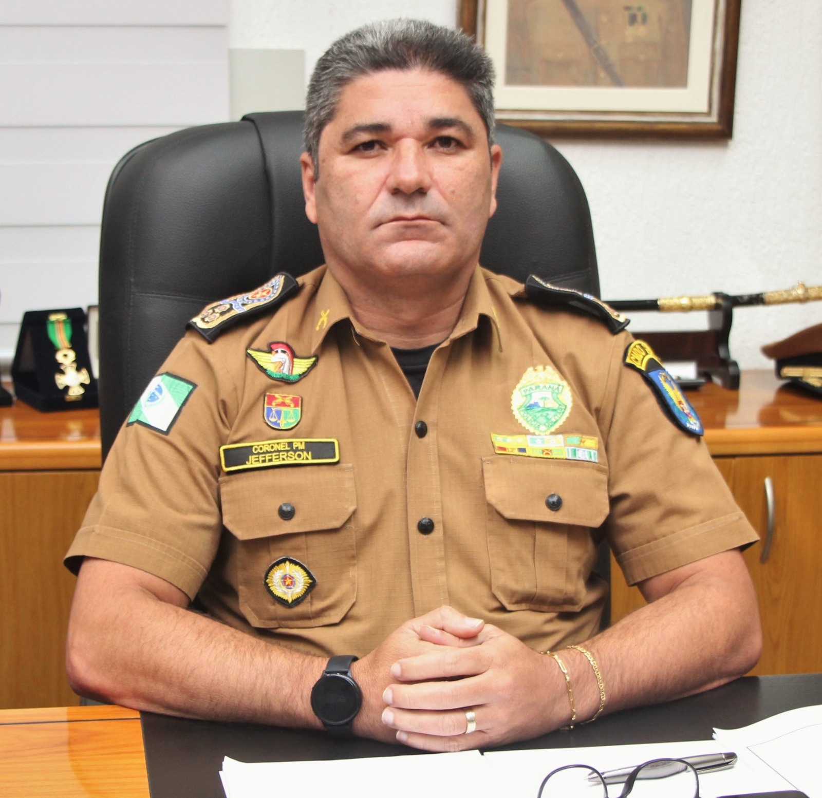 Foto do Coronel PM Jefferson