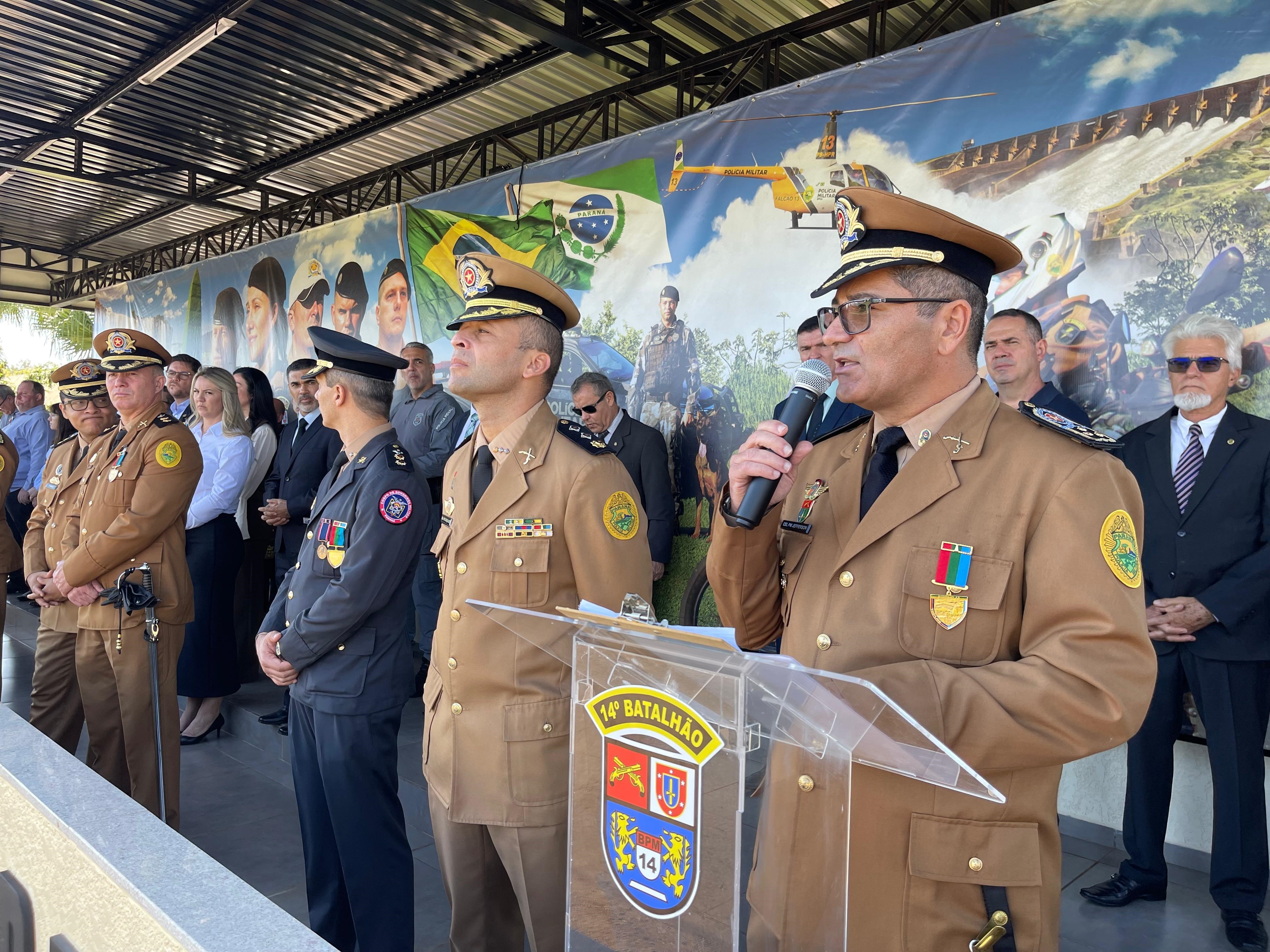 14º BPM comemora seu 40° aniversário com homenagens a lideranças locais