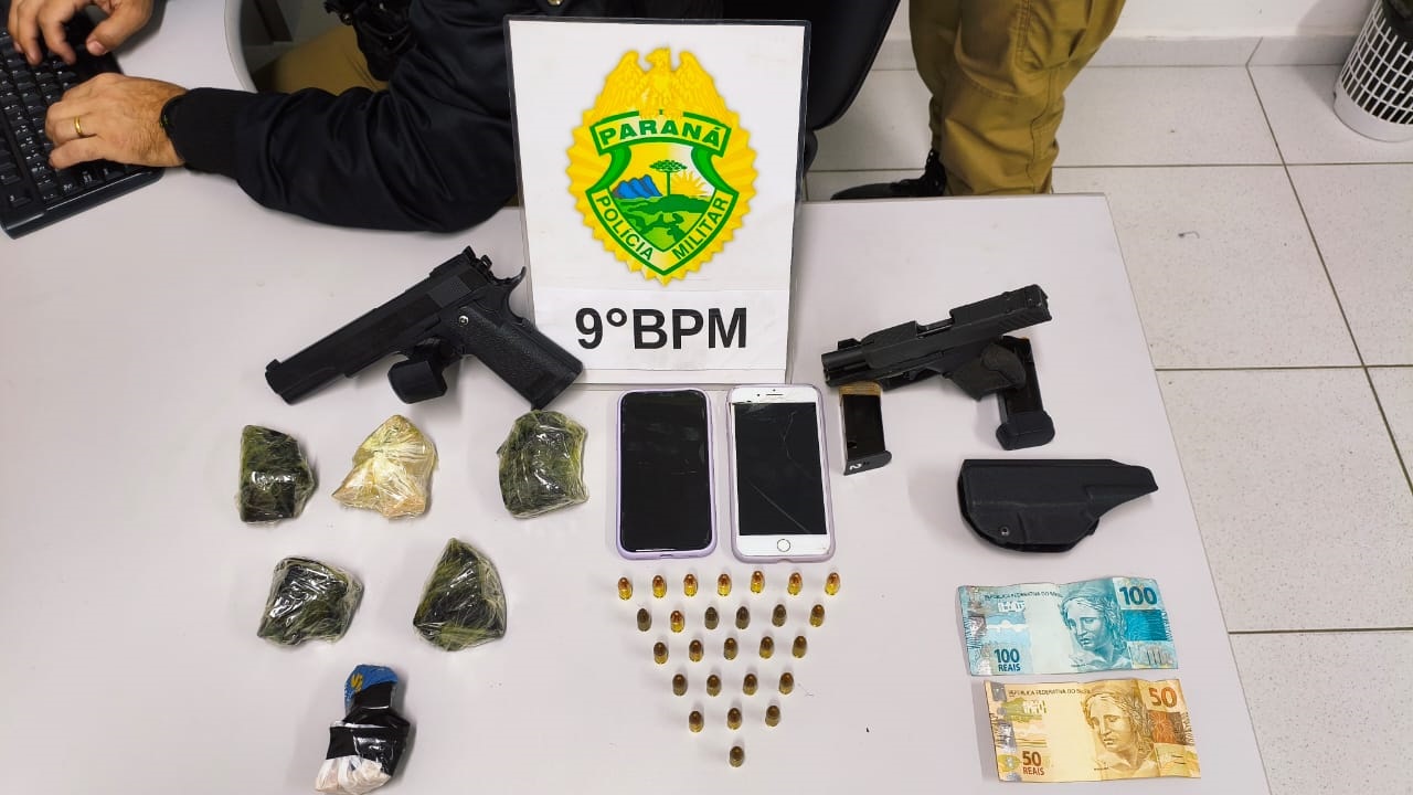 Polícia Militar do Paraná prende homem com mandado por homicídio em Paranaguá; outras duas pessoas também foram detidas