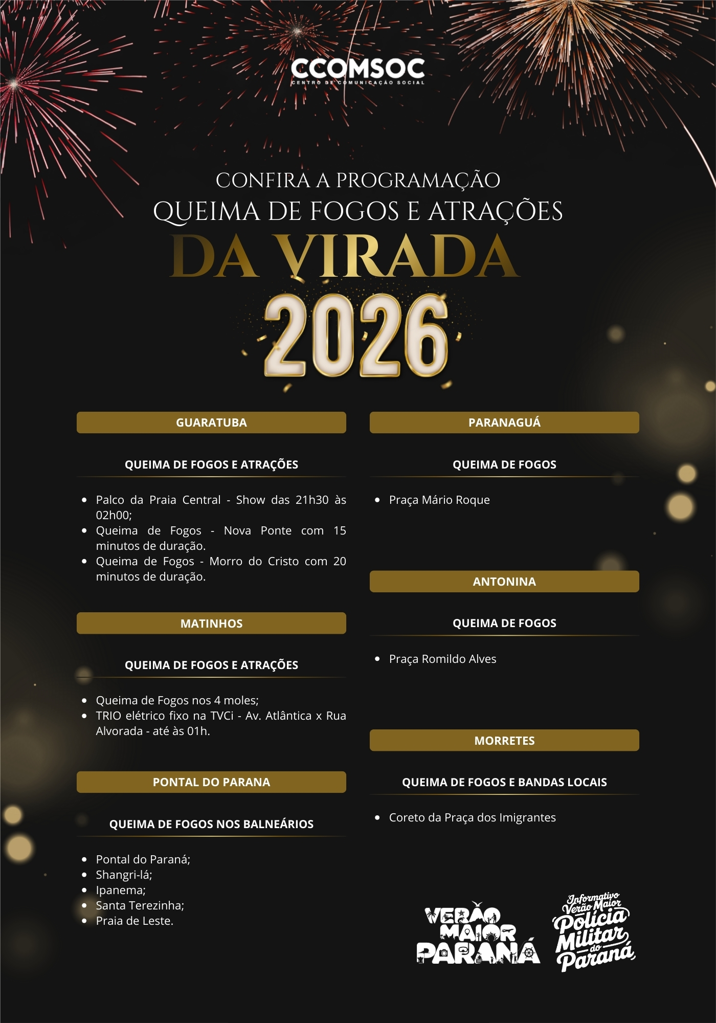 Ao longo de toda a operação, o informativo será divulgado semanalmente