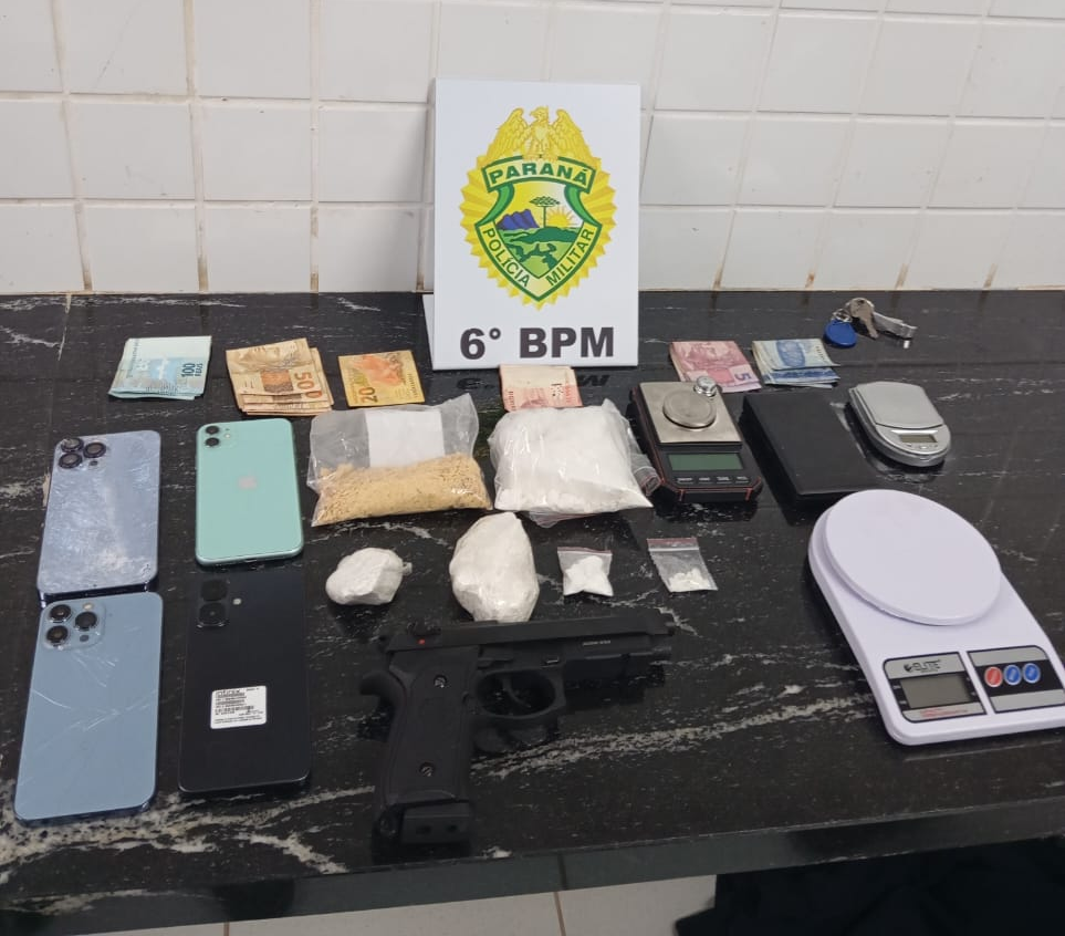PMPR prende três pessoas por tráfico e associação para o tráfico em Cascavel