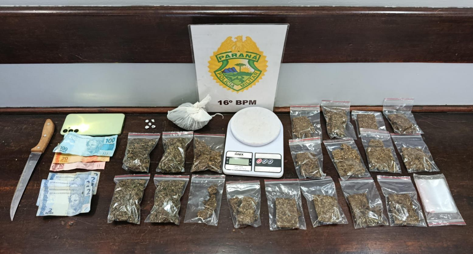 PMPR prende homem por tráfico de drogas em Guarapuava