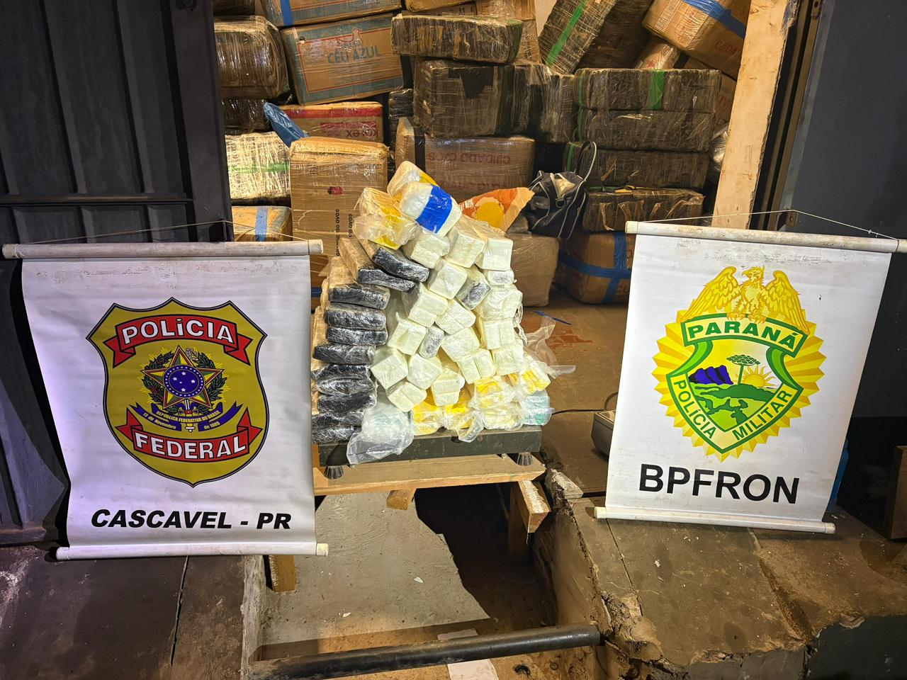 PMPR apreende 43 quilos de cocaína durante ação integrada em Cascavel