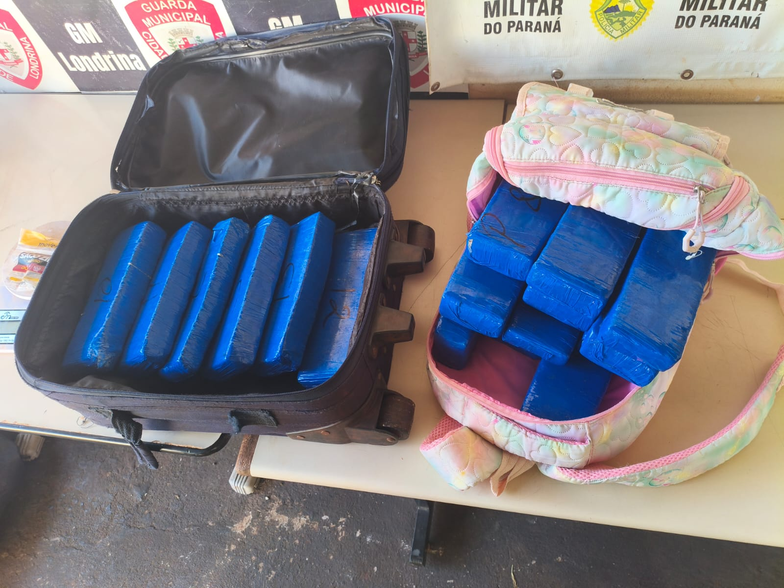 PMPR apreende mais de 12 kg de maconha e aciona Conselho Tutelar após abandono de crianças em Londrina