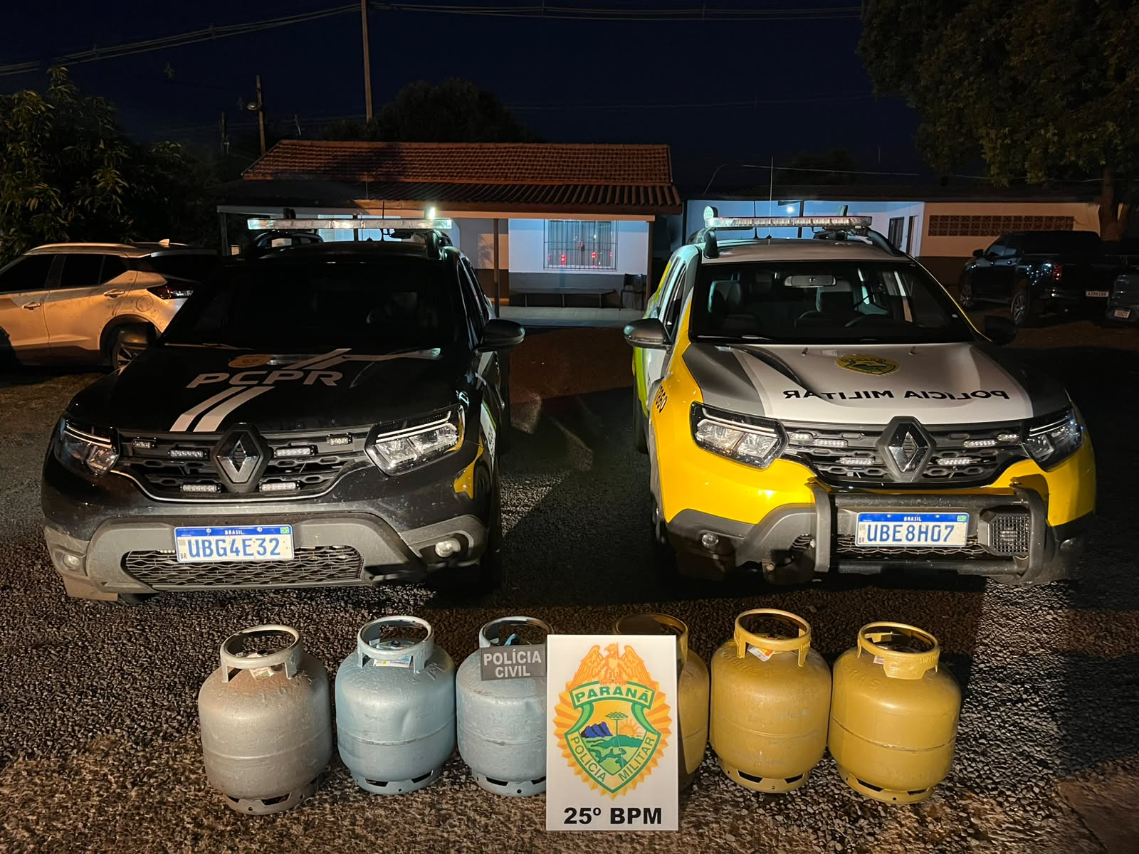 PMPR e PCPR prendem homem por receptação e recuperam botijões furtados em Icaraíma