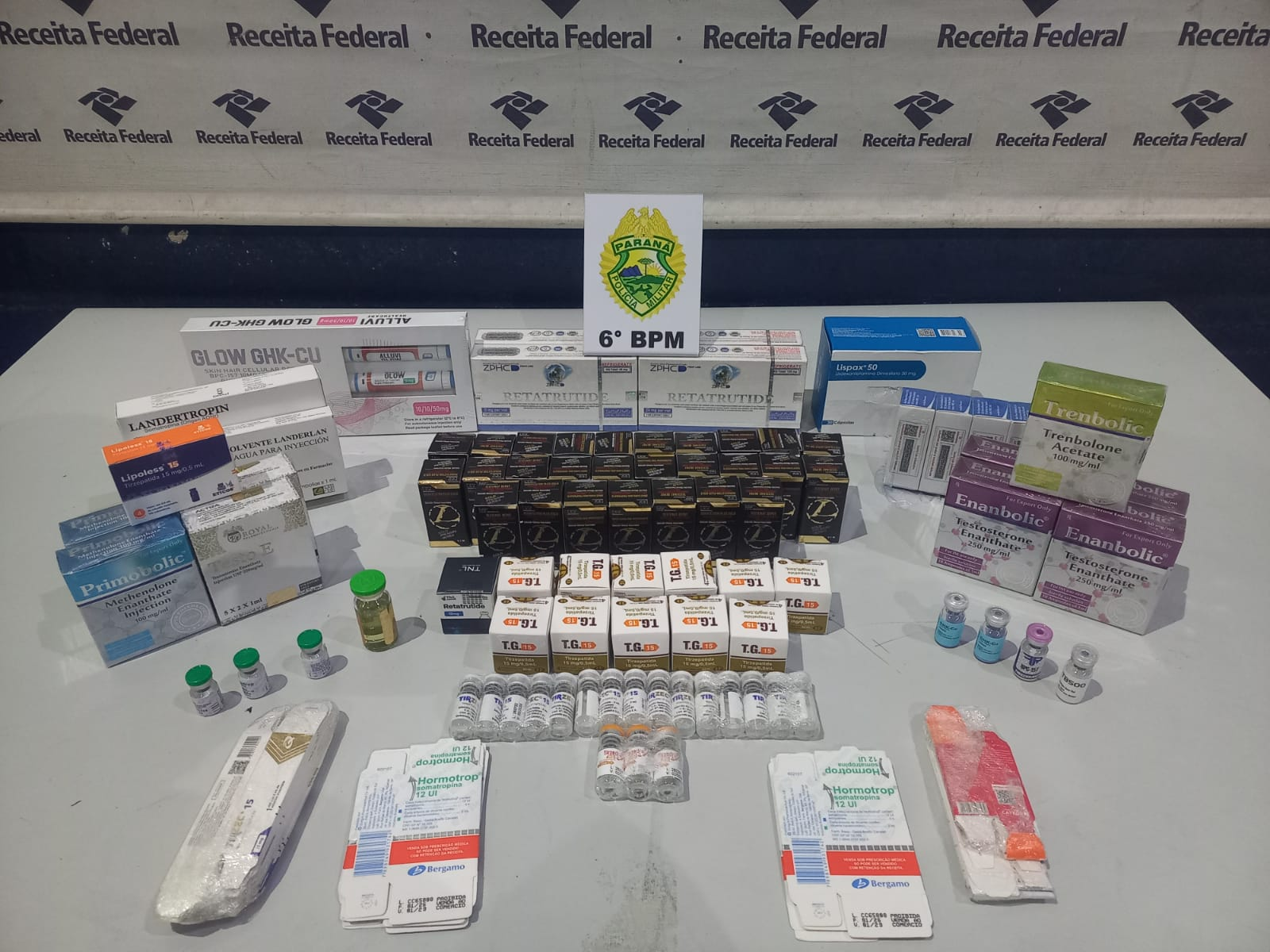 PMPR apreende produtos farmacêuticos de origem estrangeira em Cascavel