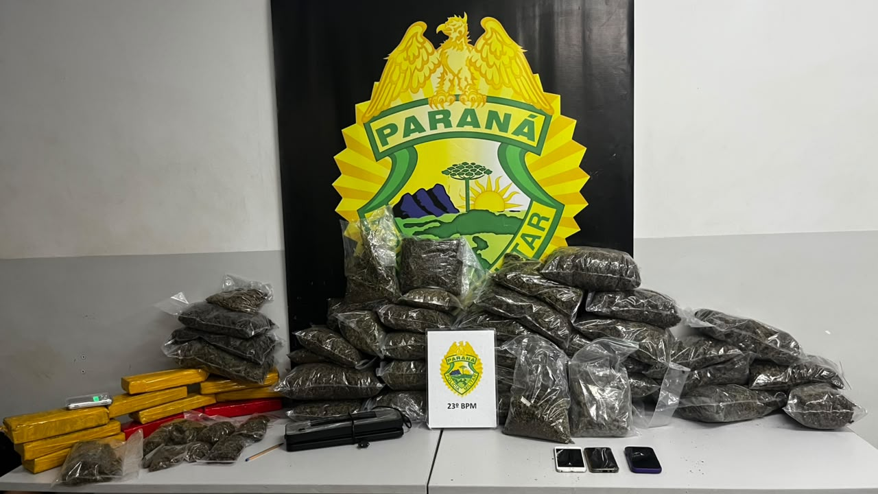 PMPR prende casal e apreende mais de 27 quilos de drogas em Curitiba