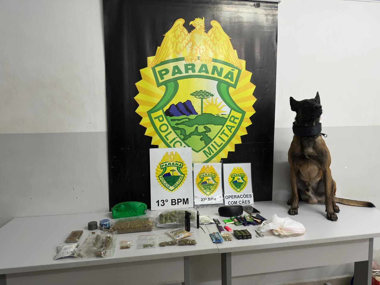 PMPR apreende drogas e materiais utilizados no tráfico no Portão, em Curitiba