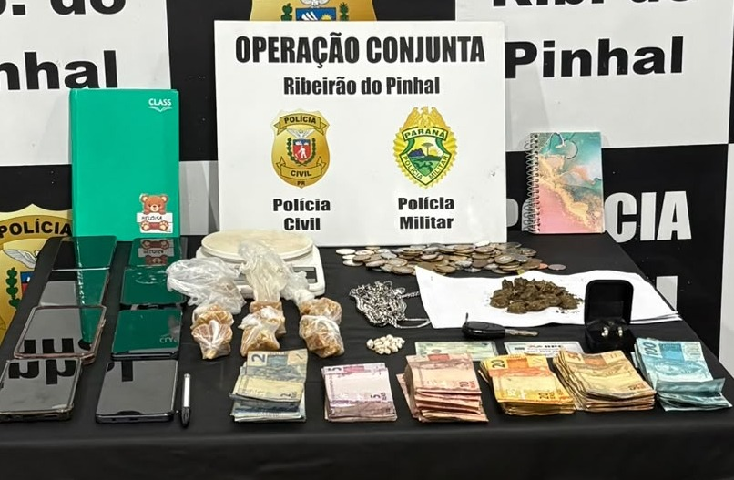 PMPR e PCPR prendem três suspeitos de tráfico de drogas em Ribeirão do Pinhal