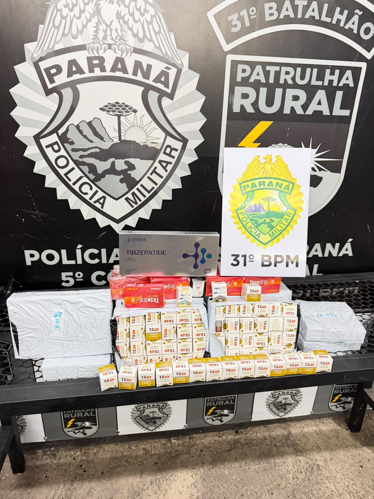 PMPR apreende mais de 300 caixas de medicamentos transportados ilegalmente em Corbélia