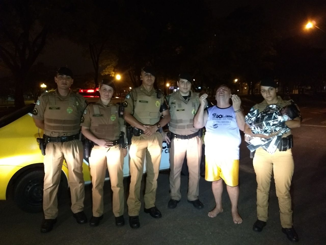 No Noroeste do estado, militares estaduais agem rapidamente e socorrem recém-nascido que se afogou com leite materno