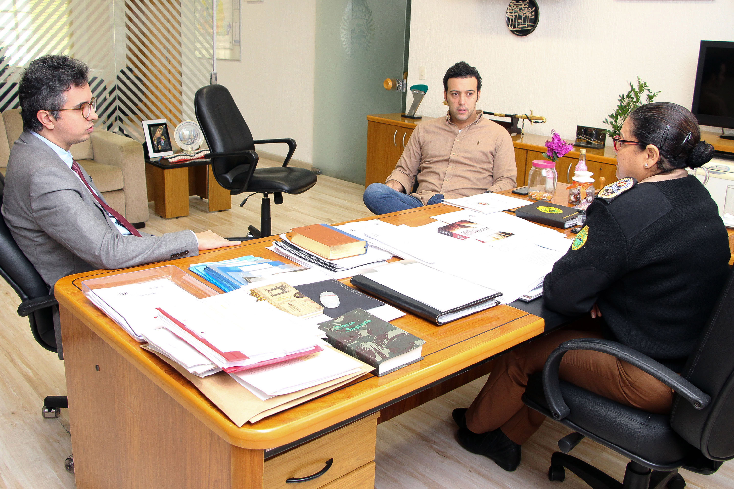 Curitiba, 23 de maio de 2018. Reunião entre CG e o deputado estadual Bernado Ribas Carli