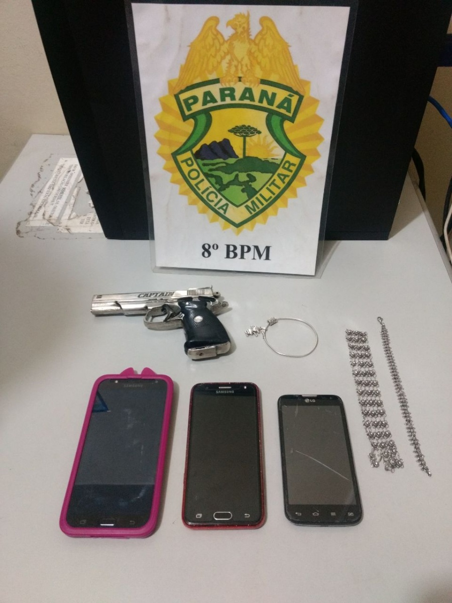 Policiais militares recuperam objetos roubados em Paranavaí, Noroeste do Estado