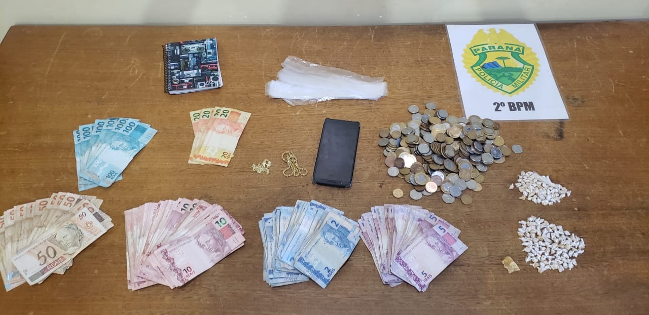 Homem é preso com pedras de crack e dinheiro em Santo Antônio da Platina (PR)
