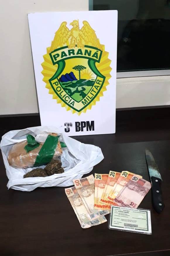 Dois homens são presos e quase meio quilo de maconha é apreendido em Pato Branco (PR)