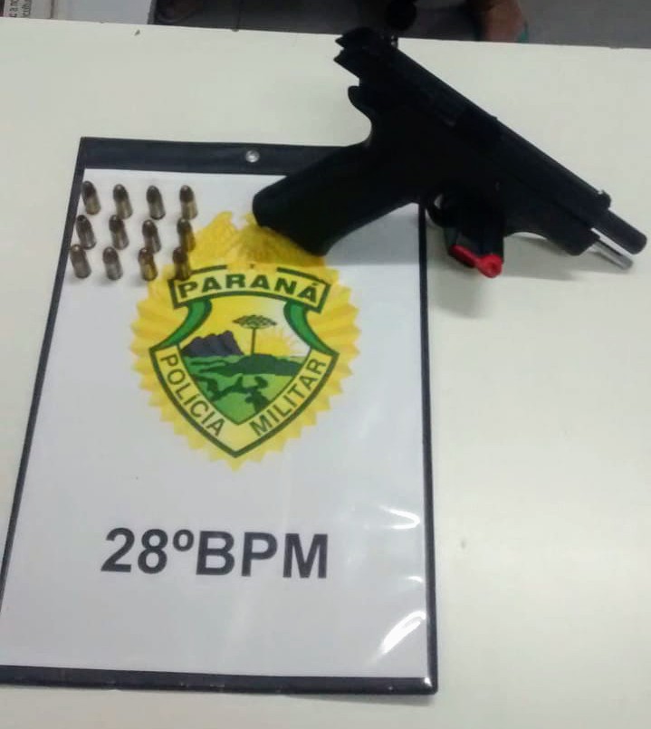 Condutor é encaminhado pela PM após infração de trânsito e posse irregular de arma na cidade de Lapa