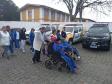 Alunos da APAE visitam o Batalhão de Polícia de Guarda (BPGd) em Piraquara, na RMC