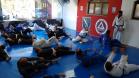 Rone inaugura tatame para estimular a prática de artes marciais em Curitiba (PR)