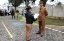 Hospital da Polícia Militar (HPM) recebe nova ambulância durante solenidade na Capital