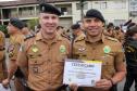 Polícia Militar homenageia praças promovidos com entrega de homenagem e certificados em Curitiba