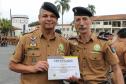 Polícia Militar homenageia praças promovidos com entrega de homenagem e certificados em Curitiba