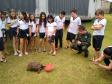 Alunos do projeto Força Verde Mirim visita unidade da Polícia Ambiental e participam de blitz educativa no Interior do estado