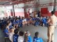 No Noroeste do estado, policiais militares visitam escolas e estreitam laços com a comunidade