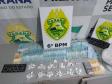 PM prende três pessoas, apreende cocaína e quase R$ 19 mil em dinheiro no Oeste do estado