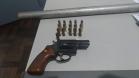 Mais de 110 quilos de maconha e uma arma de fogo são apreendidos pela PM no Oeste do estado; dois homens acabaram presos