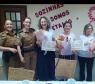 Policiais femininas participam de palestra sobre câncer na sede do Batalhão em Palmeira (PR)