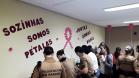 Policiais femininas participam de palestra sobre câncer na sede do Batalhão em Palmeira (PR)