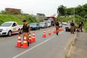 Mais de 240 policiais militares estão atuando na 2ª fase da Operação Todos Por um no bairro Cidade Industrial de Curitiba (CIC)
