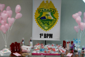 Policiais femininas participam de café outubro rosa para conscientização ao câncer de mama em Ponta Grossa (PR)