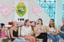 Policiais femininas participam de café outubro rosa para conscientização ao câncer de mama em Ponta Grossa (PR)